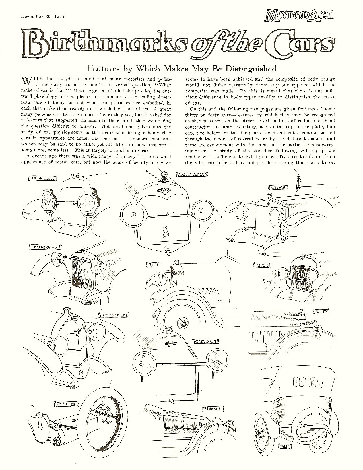 1916 Motor Cars Booklet Page 4